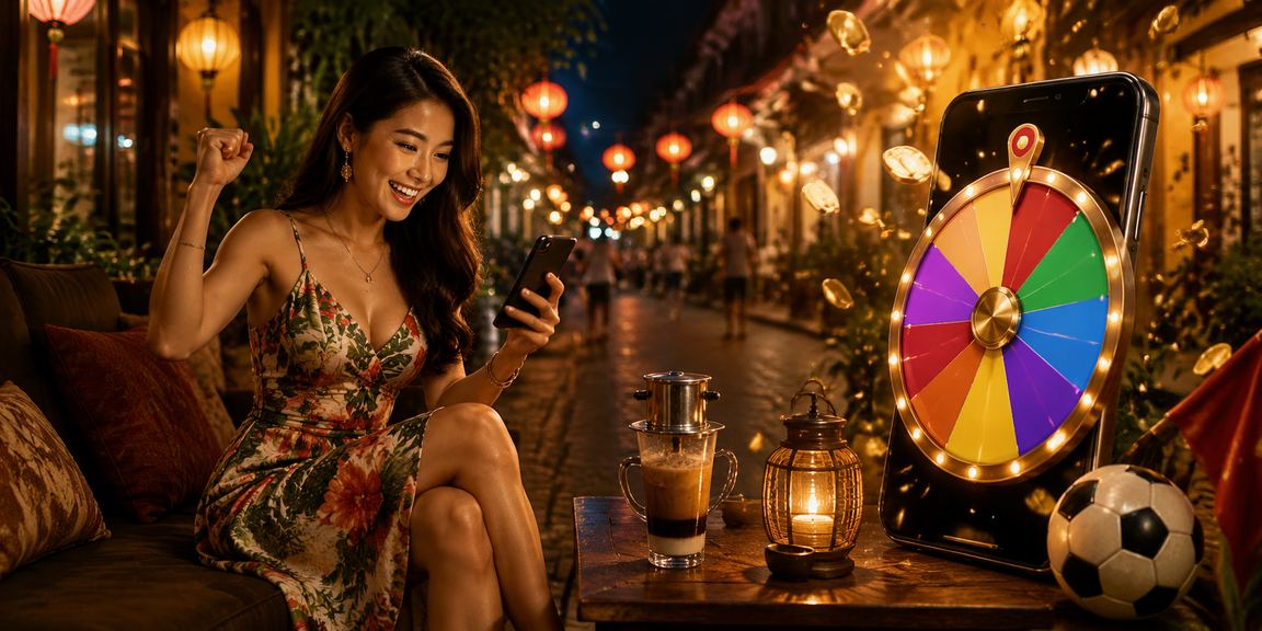 Người dùng tại quán cà phê Hà Nội kiểm tra đăng nhập trên thiết bị cá nhân